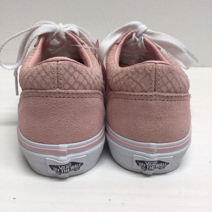 BNIB Vans Powder Pink Leather Old Skool Trainers Kids Size 3 UK