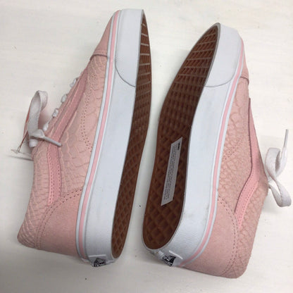 BNIB Vans Powder Pink Leather Old Skool Trainers Kids Size 3 UK