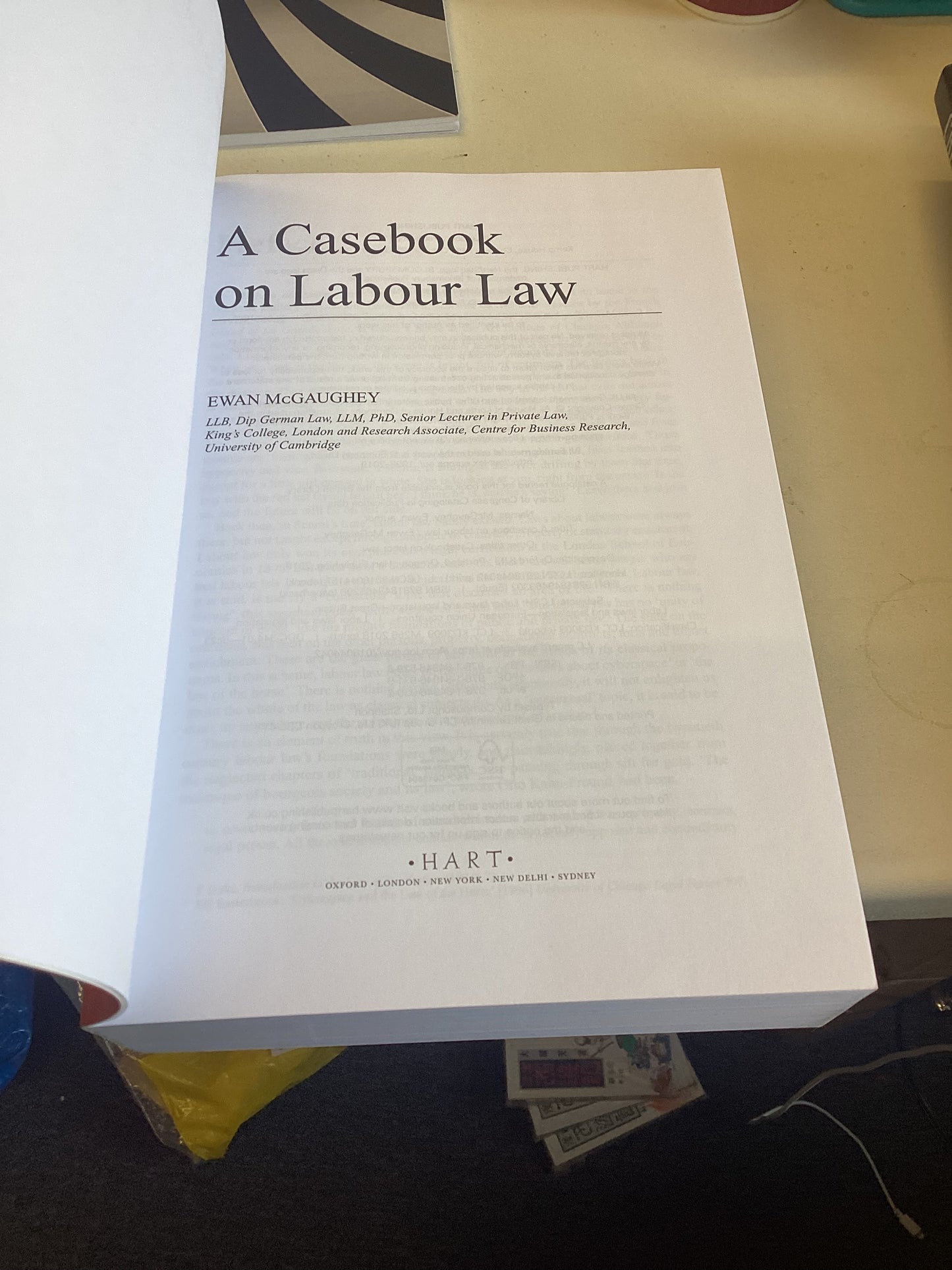 A Casebook On Labour Law Ewan McGaughey