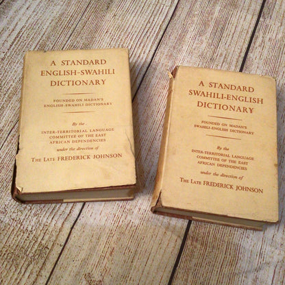 A Standard English-Swahili/Swahili-English Dictionary (1963-65) [2 books]