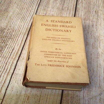A Standard English-Swahili/Swahili-English Dictionary (1963-65) [2 books]