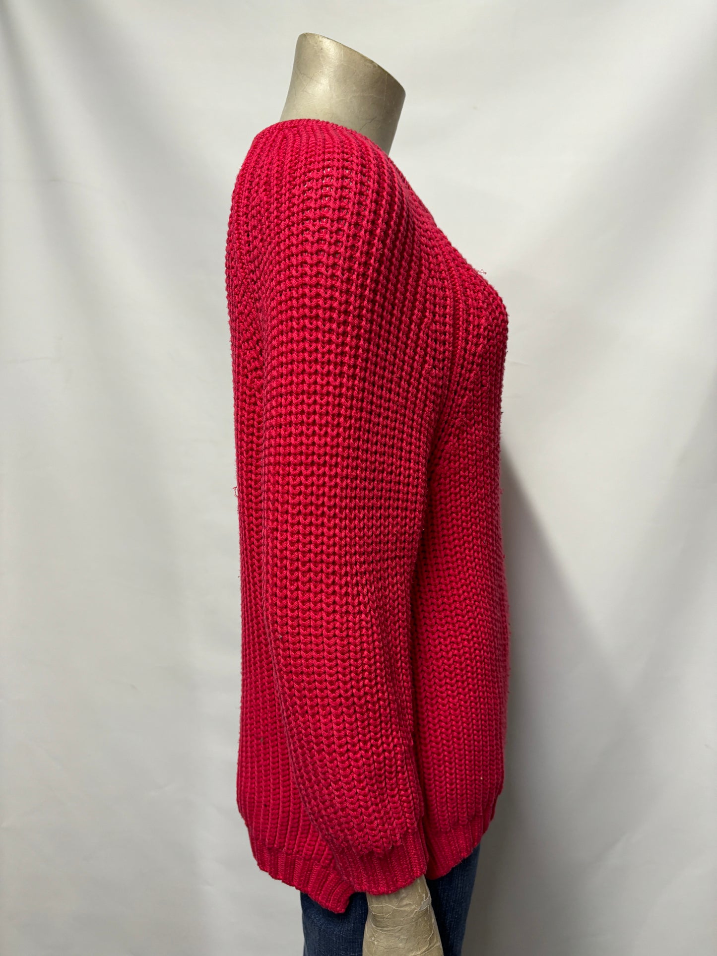 Toast Pink Cotton Blend Knitted Jumper 8