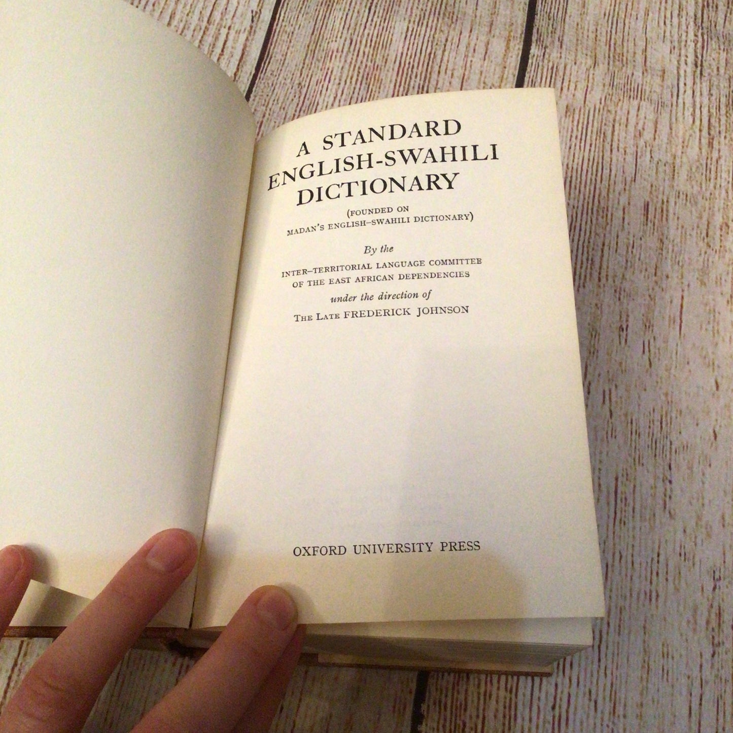 A Standard English-Swahili/Swahili-English Dictionary (1963-65) [2 books]