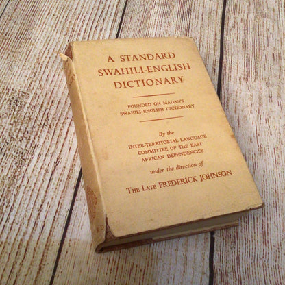 A Standard English-Swahili/Swahili-English Dictionary (1963-65) [2 books]