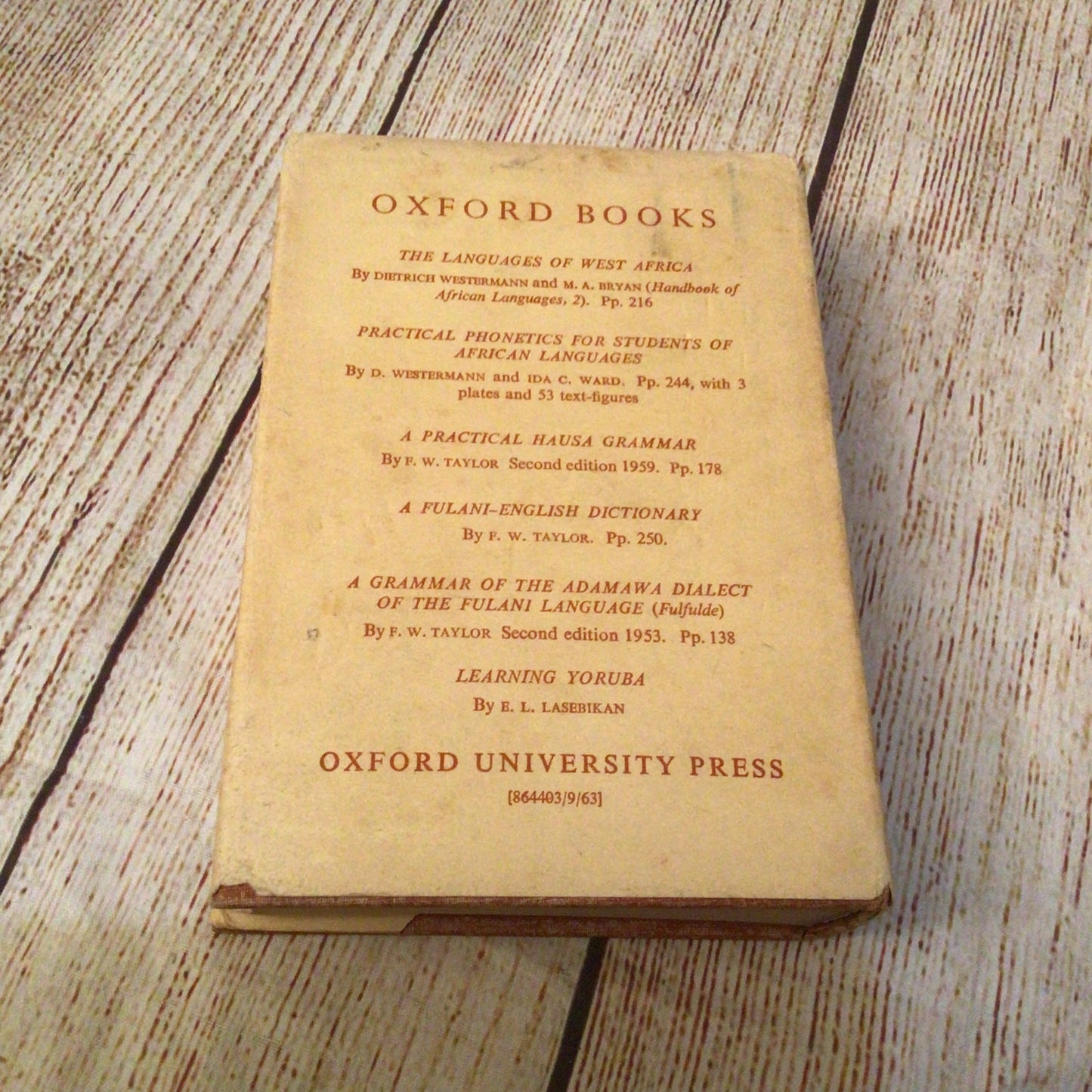 A Standard English-Swahili/Swahili-English Dictionary (1963-65) [2 books]
