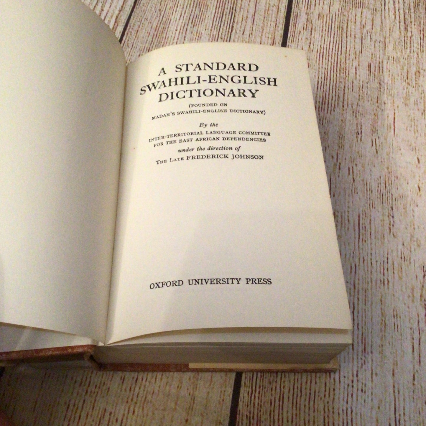 A Standard English-Swahili/Swahili-English Dictionary (1963-65) [2 books]