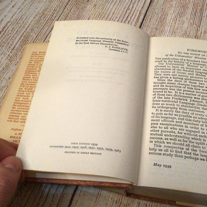 A Standard English-Swahili/Swahili-English Dictionary (1963-65) [2 books]