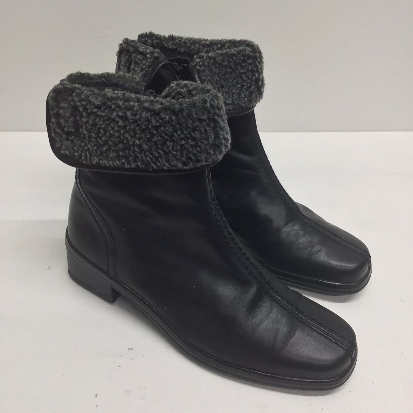 BNIB Gabor Black Edna High Ankle Zip Up Boots Size 6 UK