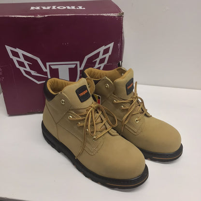 BNIB Trojan K95 Beige Goodyear Welted Safety Boots Size 9 UK