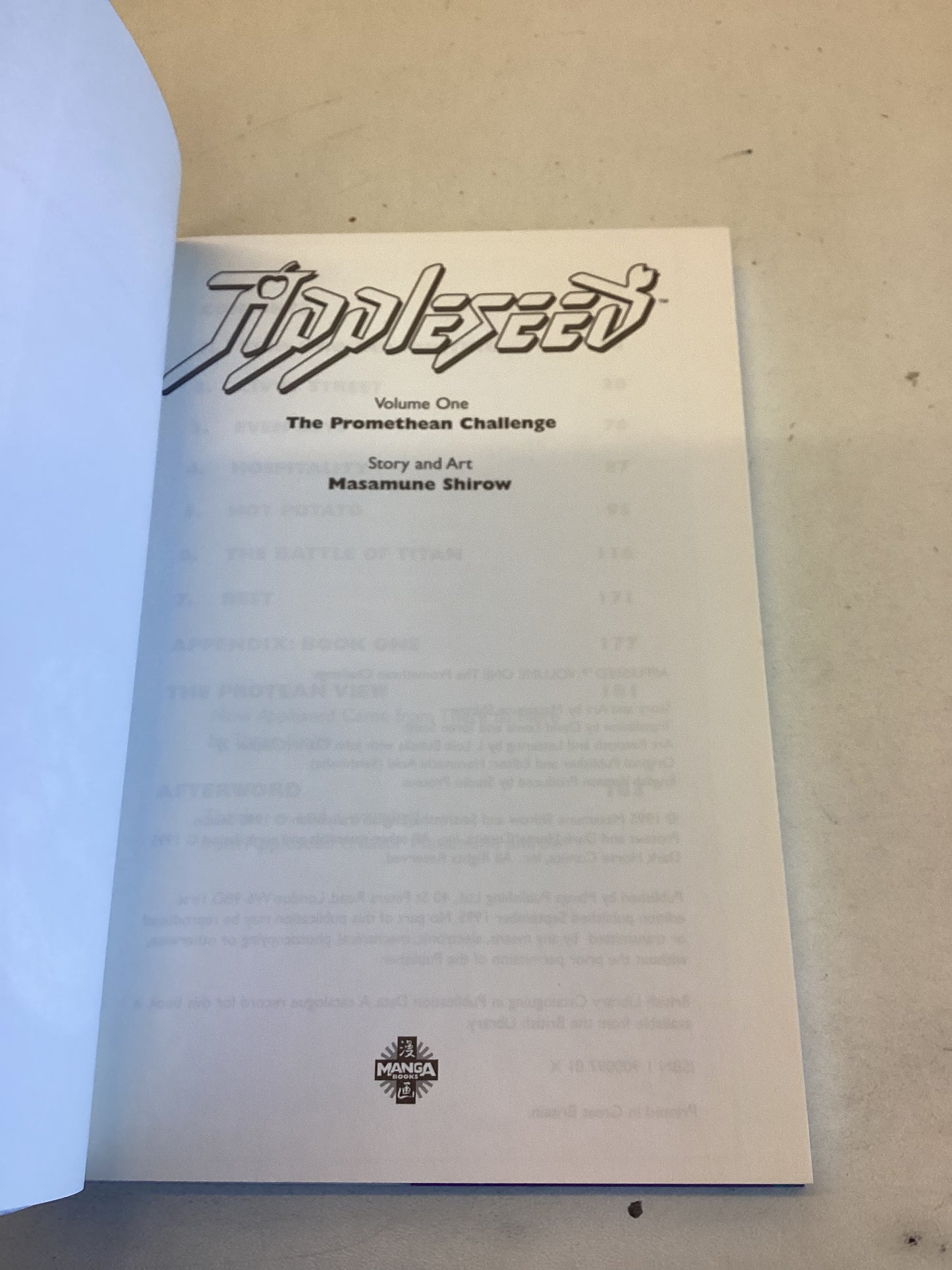 Appleseed Volume One  The Promethean Challenge Masamune Shirow