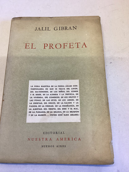 El Profeta Jalil Gibran Spanish From Agrentina