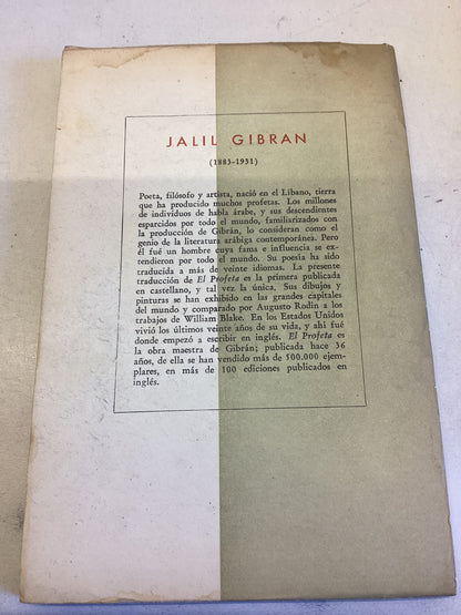 El Profeta Jalil Gibran Spanish From Agrentina