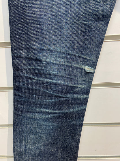 A.P.C Petit Standard Straight Leg Blue Denim Jeans Size 25