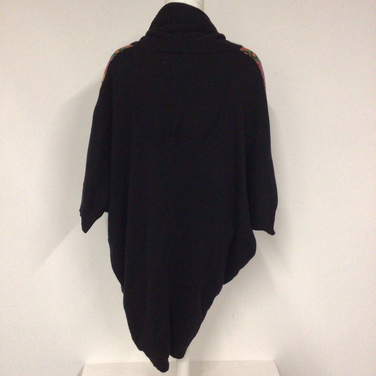 Henrik Vibskov Black & Multicoloured Wool & Silk Drape Cardigan Size L