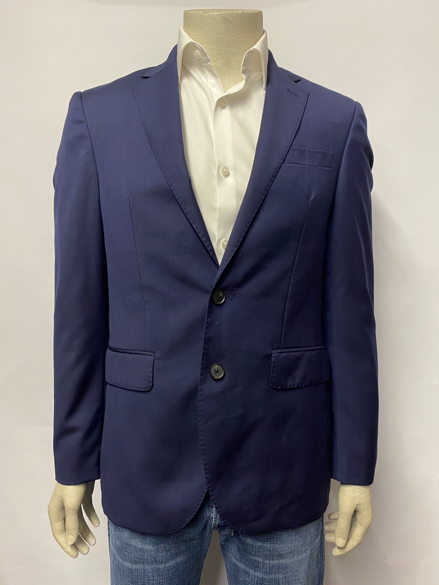 Jaeger Blue Wool Blazer 38R