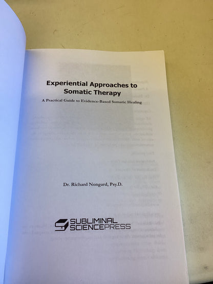 Experiential Approaches To Somatic Therapy A Practical Guide To Evidence Based Somatic Healing