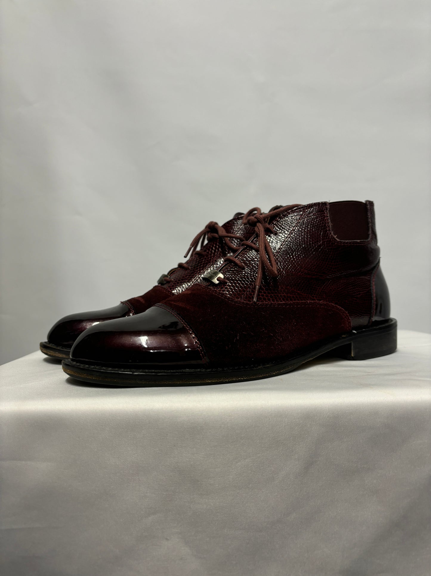 Russell and Bromley Red Berkley Lace Up Chelsea Boot 6