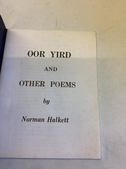 Oor Yird and Other Poems Norman Halkett