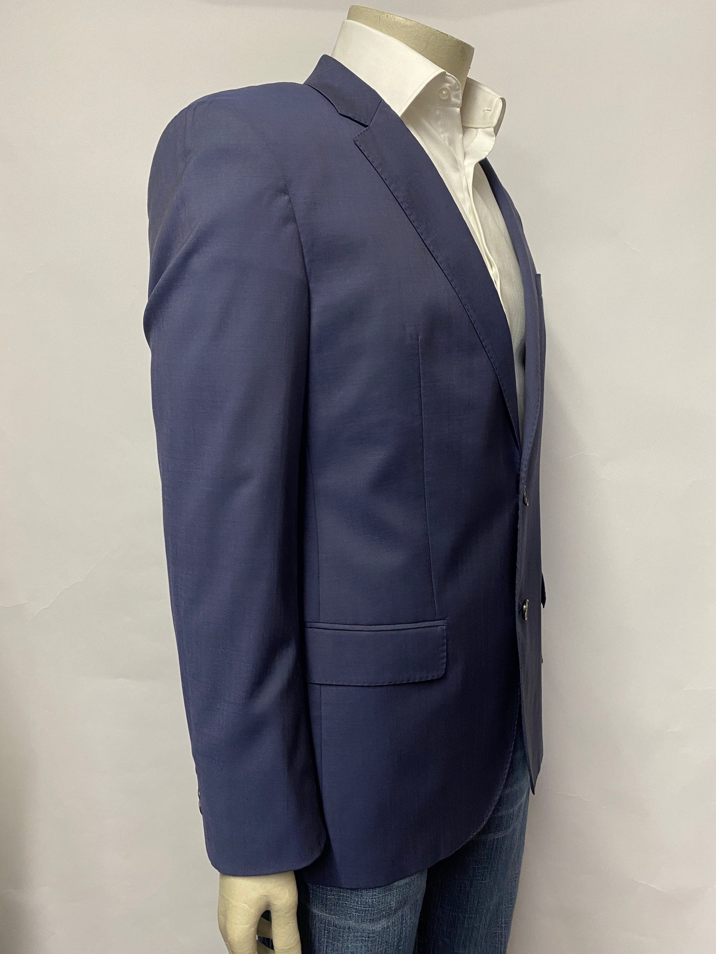 Boss by Hugo Boss Blue Wool Blazer 50