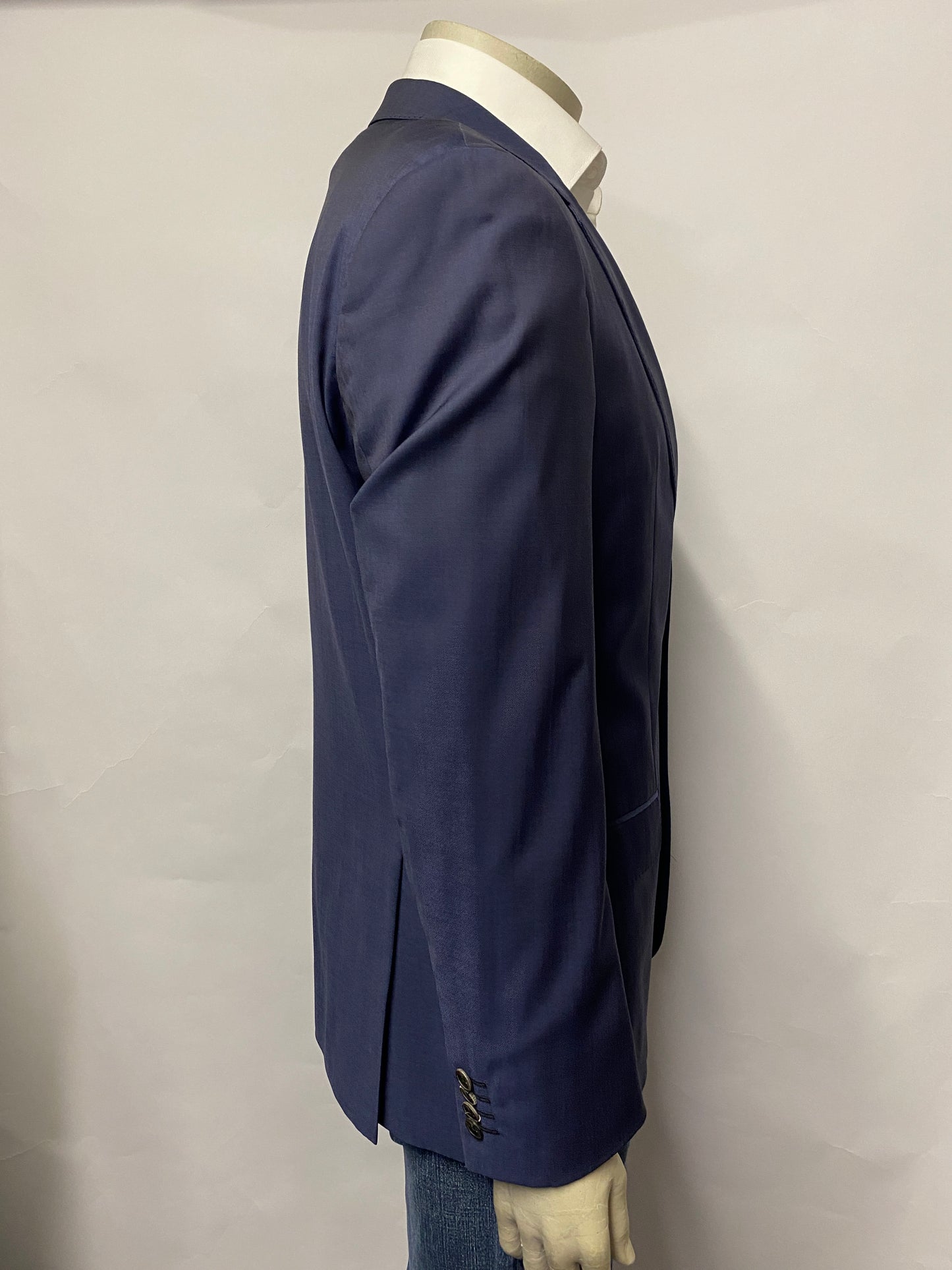 Boss by Hugo Boss Blue Wool Blazer 50