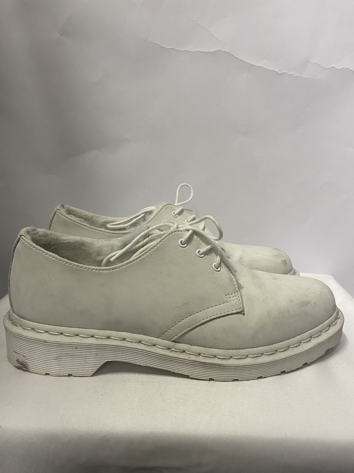 Dr Martens Mono White Smooth Leather Oxford 6