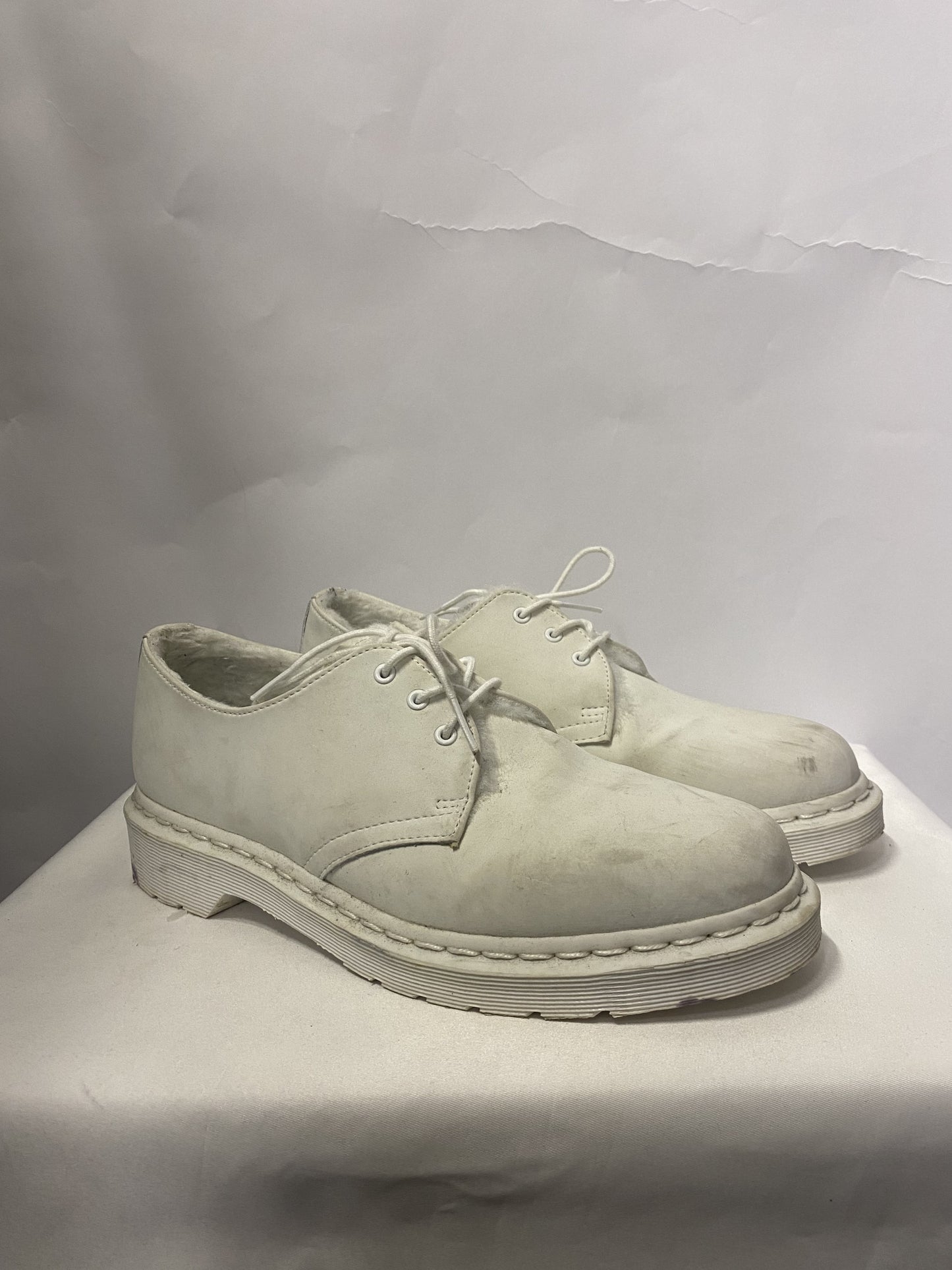 Dr Martens Mono White Smooth Leather Oxford 6