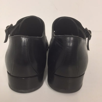 Russell & Bromley Black Double Buckle Monk Shoes Size 39 (on shoe)