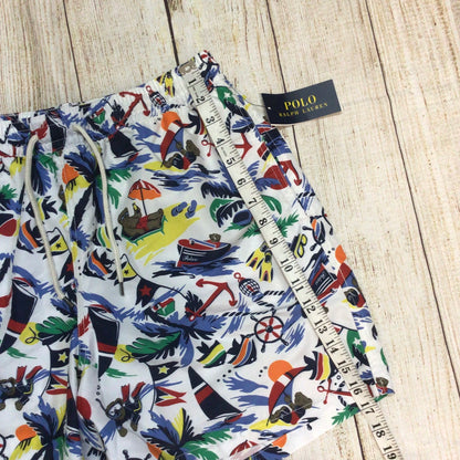 BNWT Polo Ralph Lauren Multi Print Traveler Swimming Trunks Shorts Size L