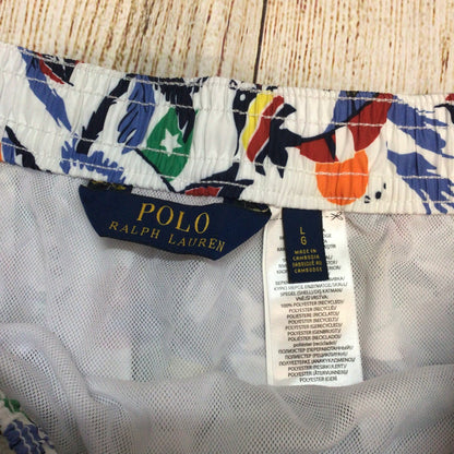 BNWT Polo Ralph Lauren Multi Print Traveler Swimming Trunks Shorts Size L