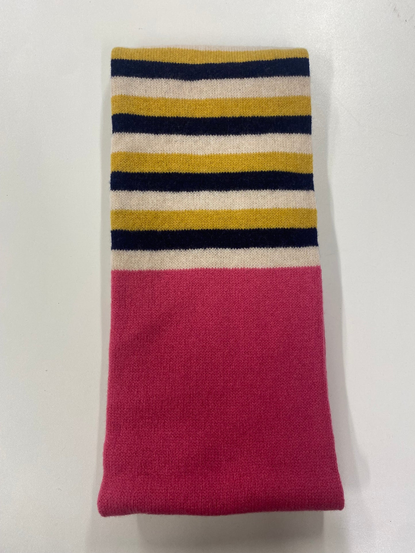 Paul Smith Multicolour Knitted Pattern Wool Scarf