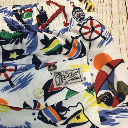 BNWT Polo Ralph Lauren Multi Print Traveler Swimming Trunks Shorts Size L