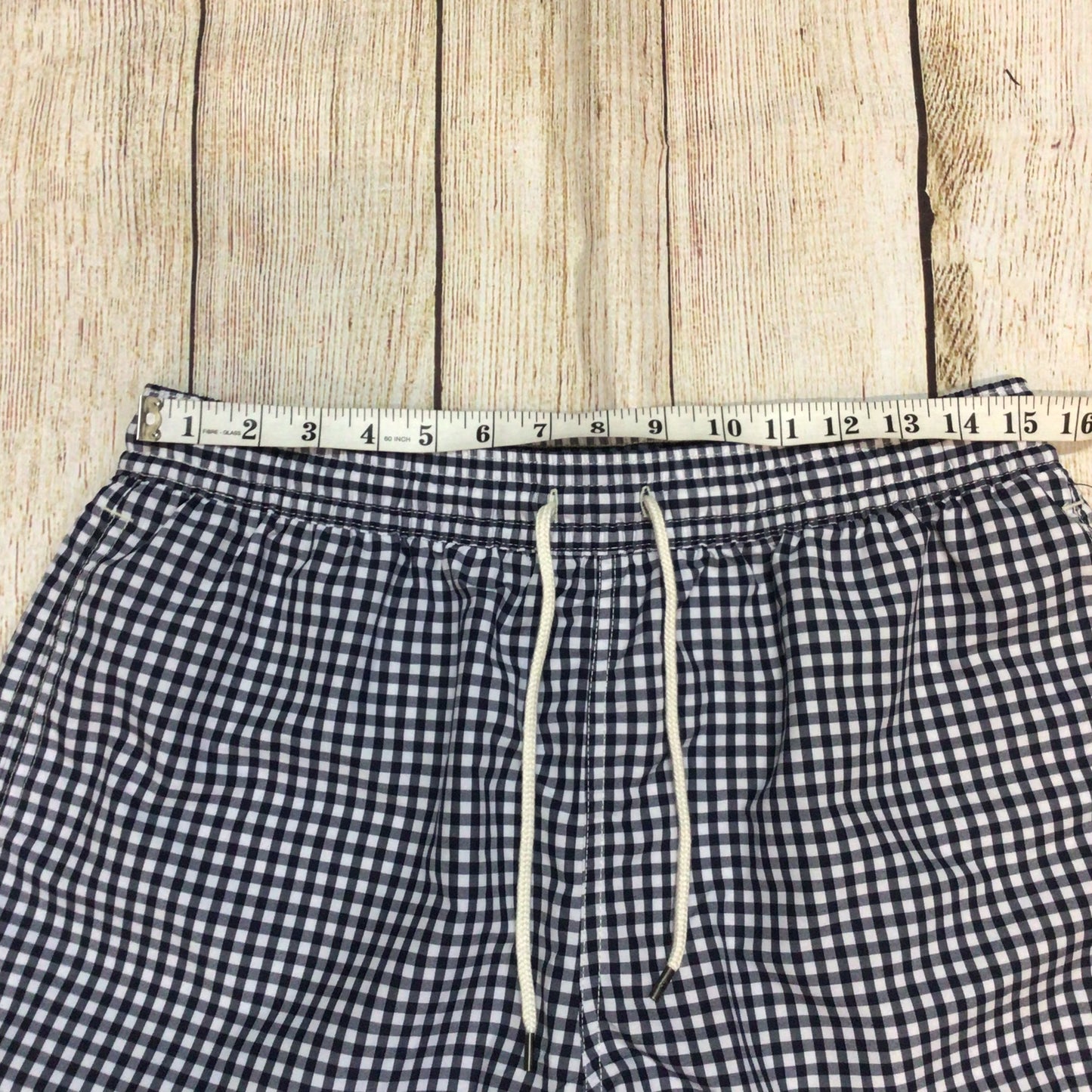 BNWT Polo Ralph Lauren Blue Gingham Traveler Swimming Trunks Shorts Size L