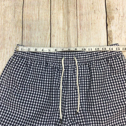 BNWT Polo Ralph Lauren Blue Gingham Traveler Swimming Trunks Shorts Size L