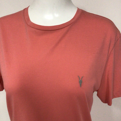 BNWT AllSaints Sorbet Pink Tonic Short Sleeve Crew T Shirt Size S