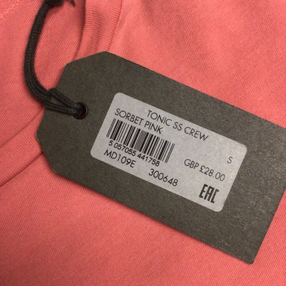 BNWT AllSaints Sorbet Pink Tonic Short Sleeve Crew T Shirt Size S