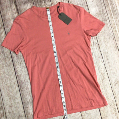 BNWT AllSaints Sorbet Pink Tonic Short Sleeve Crew T Shirt Size S