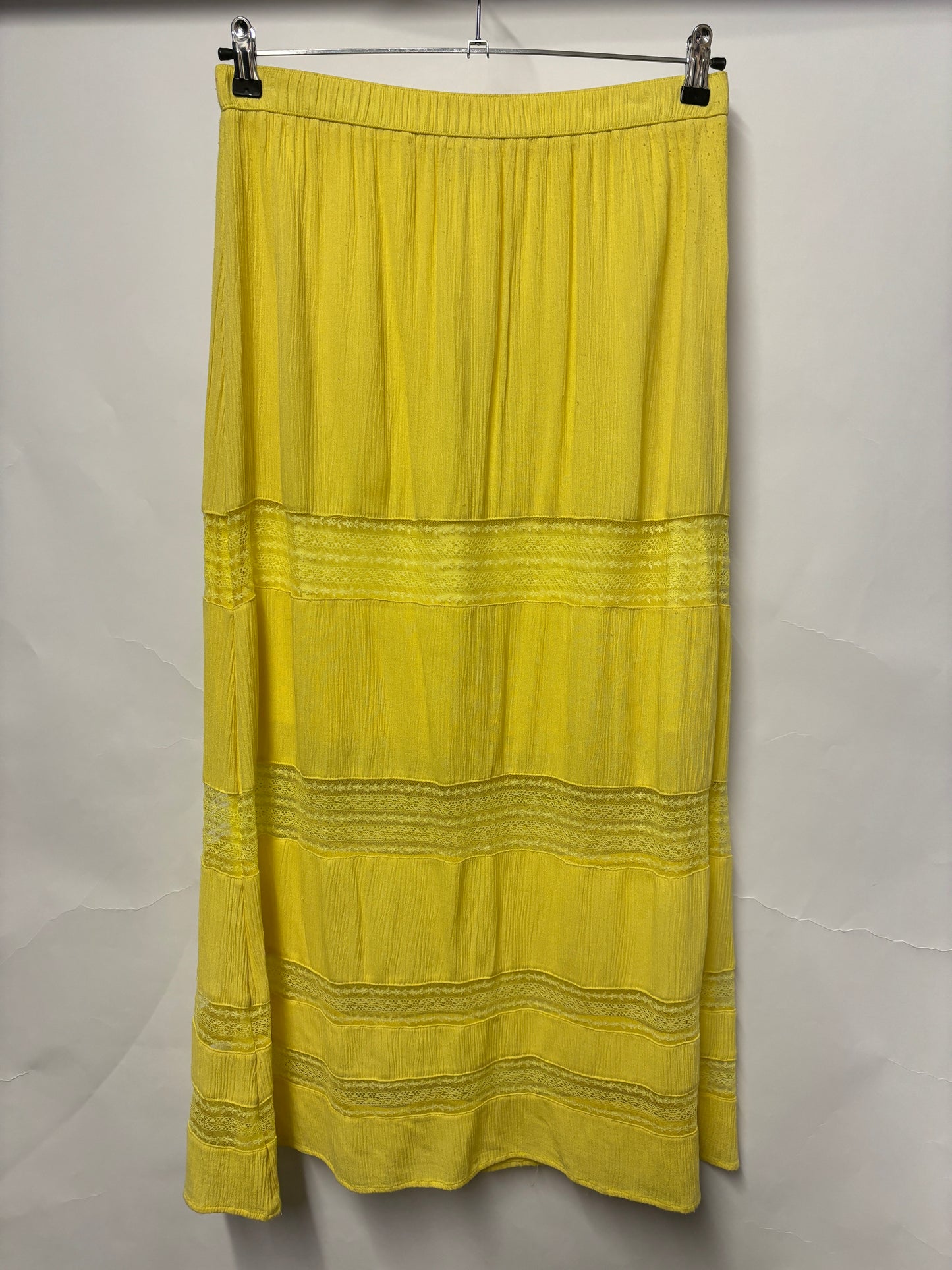 Hush Yellow Lace Maxi Skirt 12