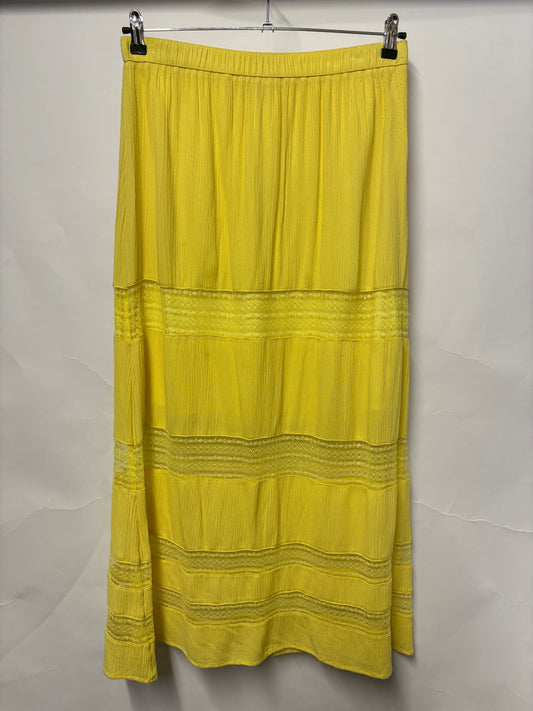 Hush Yellow Lace Maxi Skirt 12