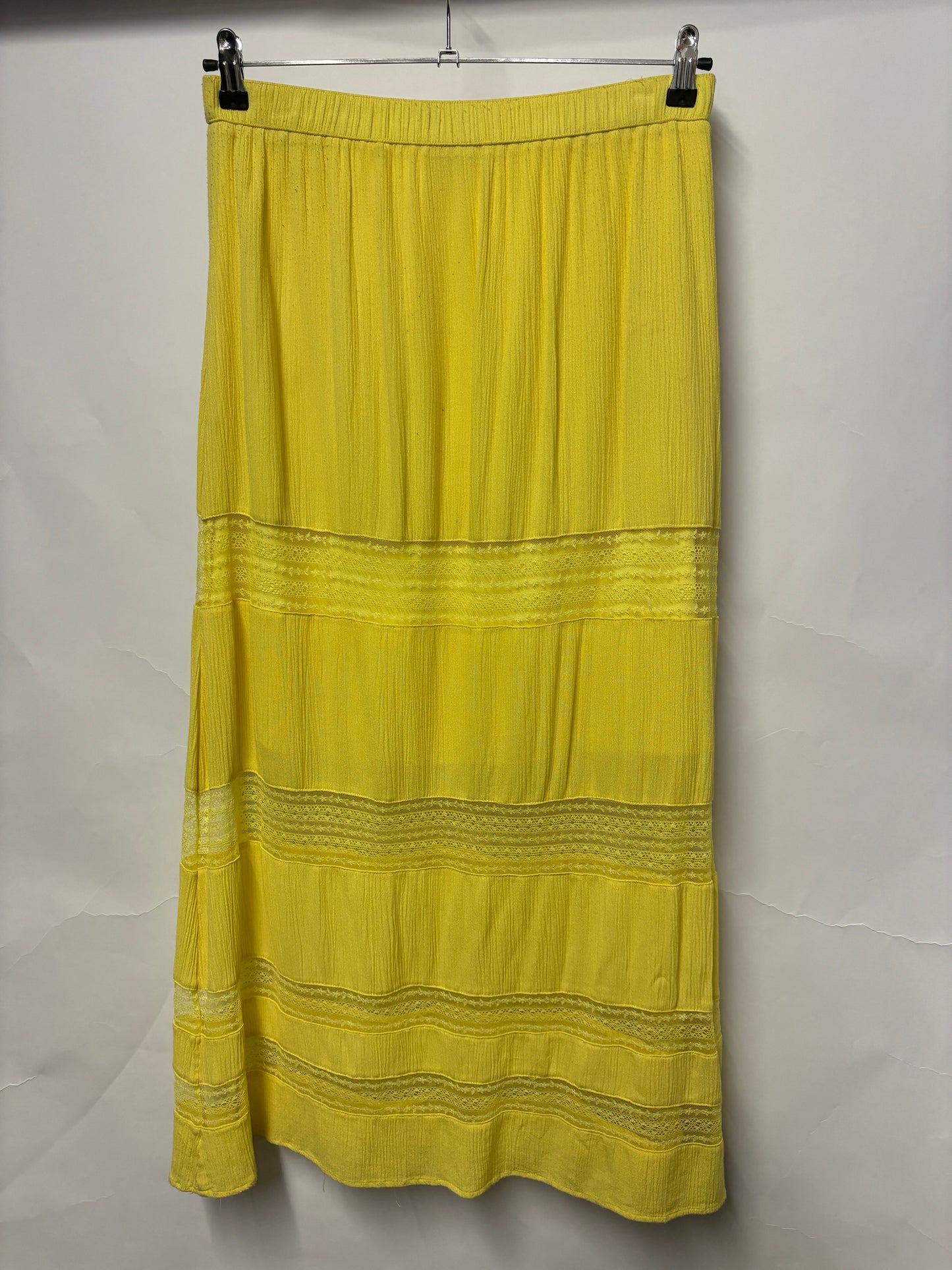 Hush Yellow Lace Maxi Skirt 12