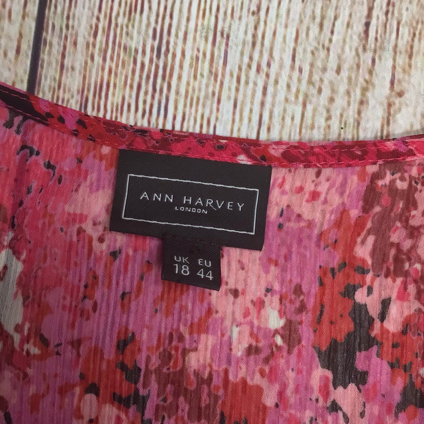 Ann Harvey Pink Patterned 2 Piece Floaty Dress Shawl Size 18 Shop for Shelter