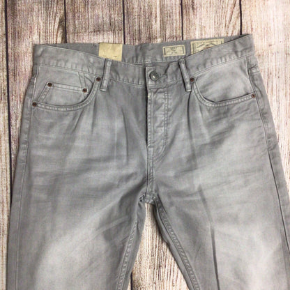 BNWT AllSaints Grey Iggy Slim Fit Jeans Size W32