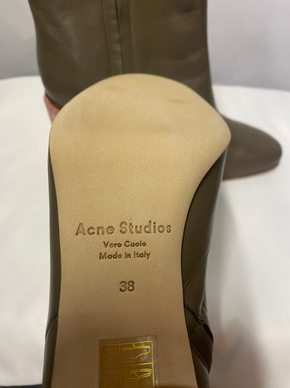 Acne Studios Chesnut and Pink Althea Heeled Boots 5/38 BNIB