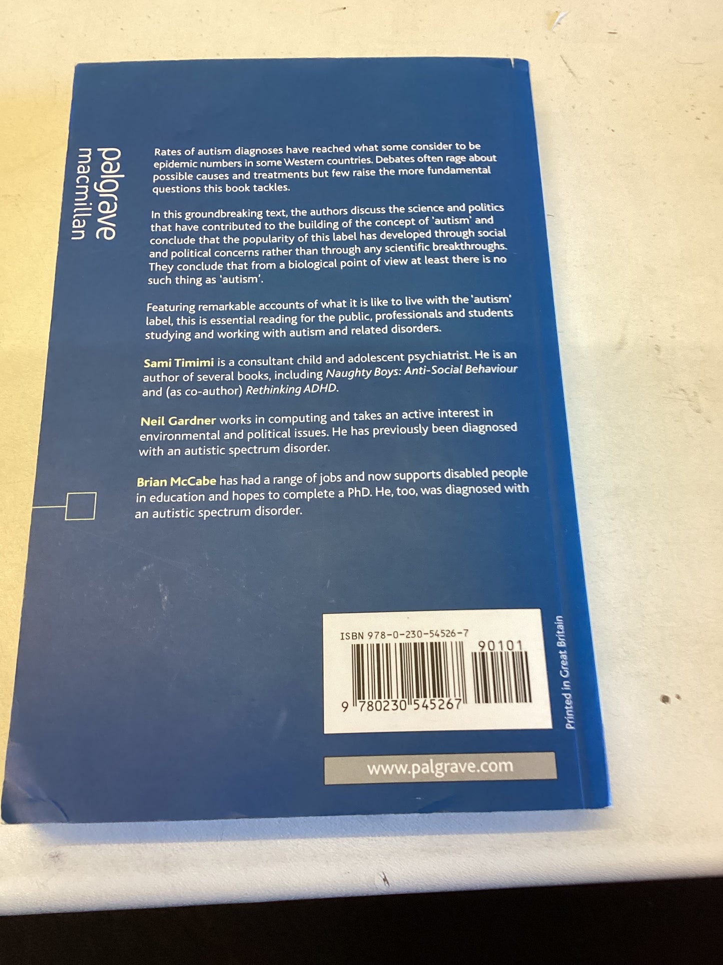 The Myth of Autism Sami Timimi Neil Gardner and Brian McCabe