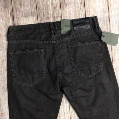 BNWT AllSaints Washed Black Cotton Setsu Iggy Fit Jeans Size W32 (on label)