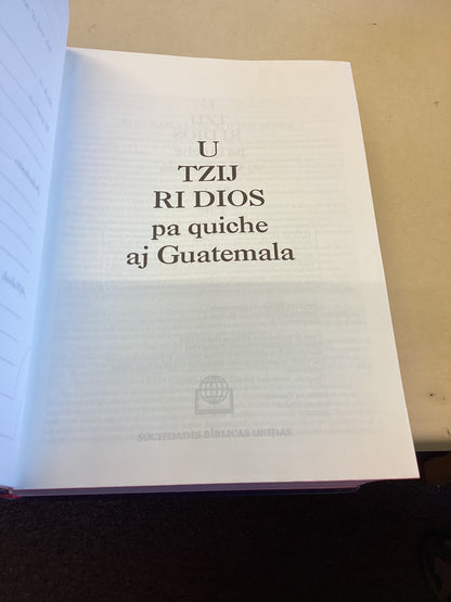 U Tzij Ri Dios Pa Quiche Aj Guatemala