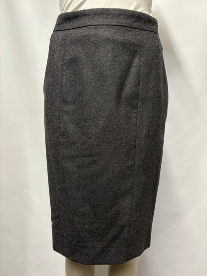 Joseph Grey Wool Pencil Skirt 8