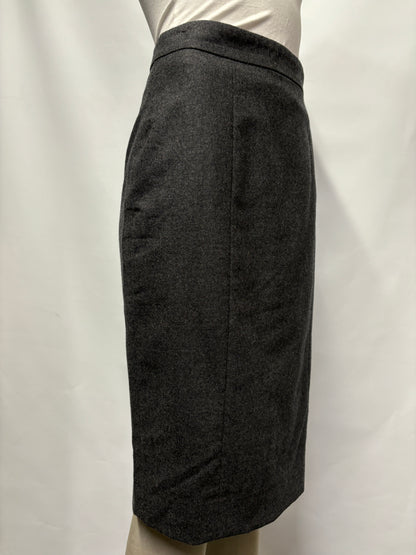 Joseph Grey Wool Pencil Skirt 8