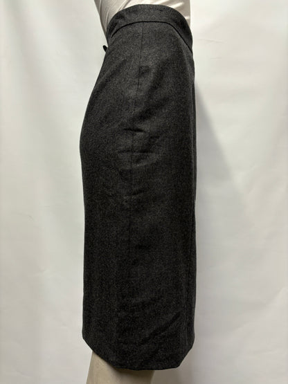 Joseph Grey Wool Pencil Skirt 8