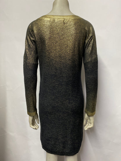 Georges Rech Gold & Black Wool Jumper Dress 2