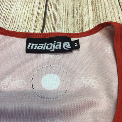 Maloja Red Sleeveless Cycling Shorts Suit Size M